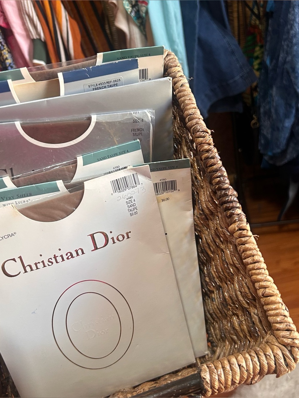 Christian Dior lot of 7 vintage stockings size 4